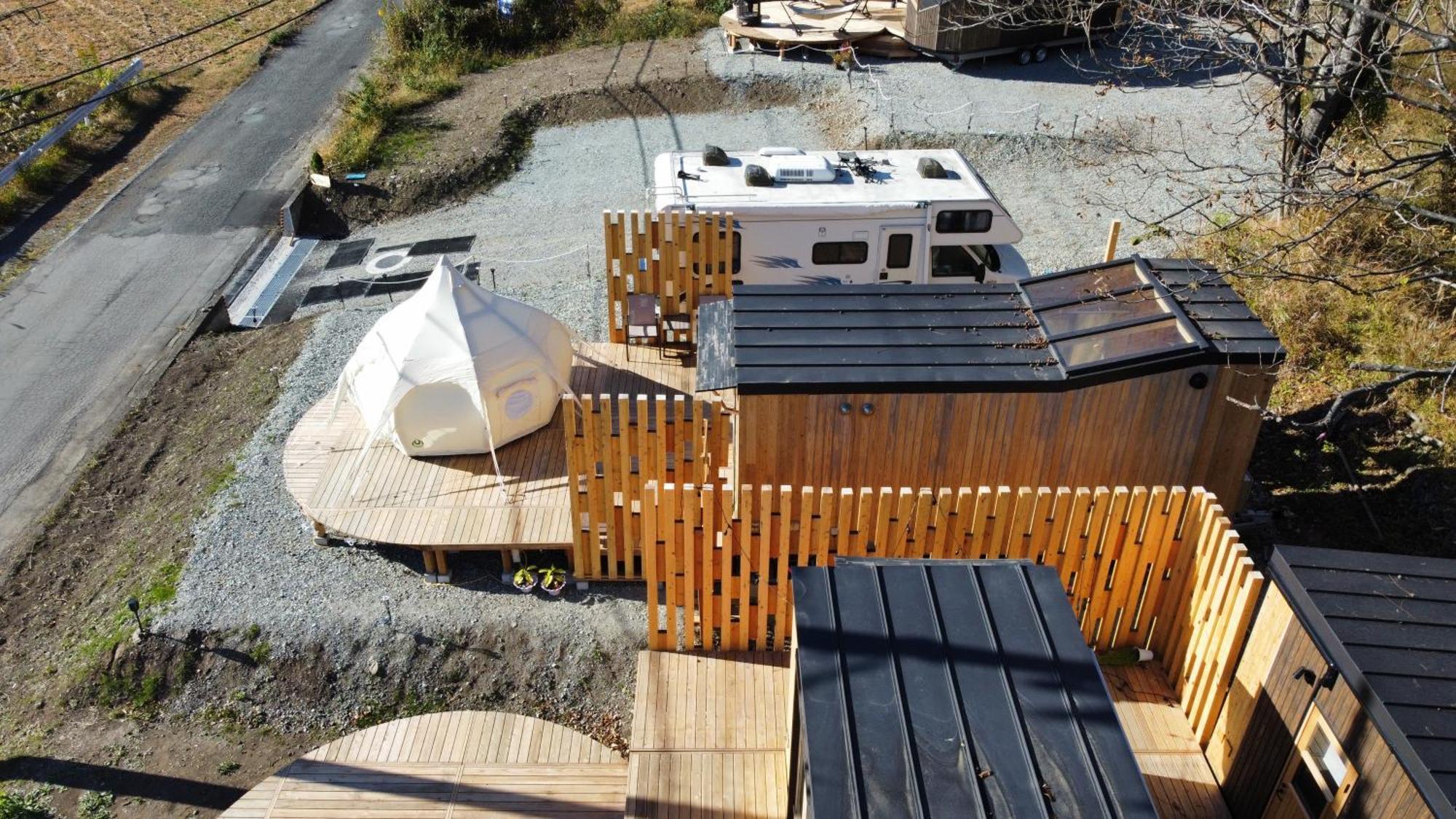 Fuji Dome Glamping Hotel Fujikawaguchiko Eksteriør billede