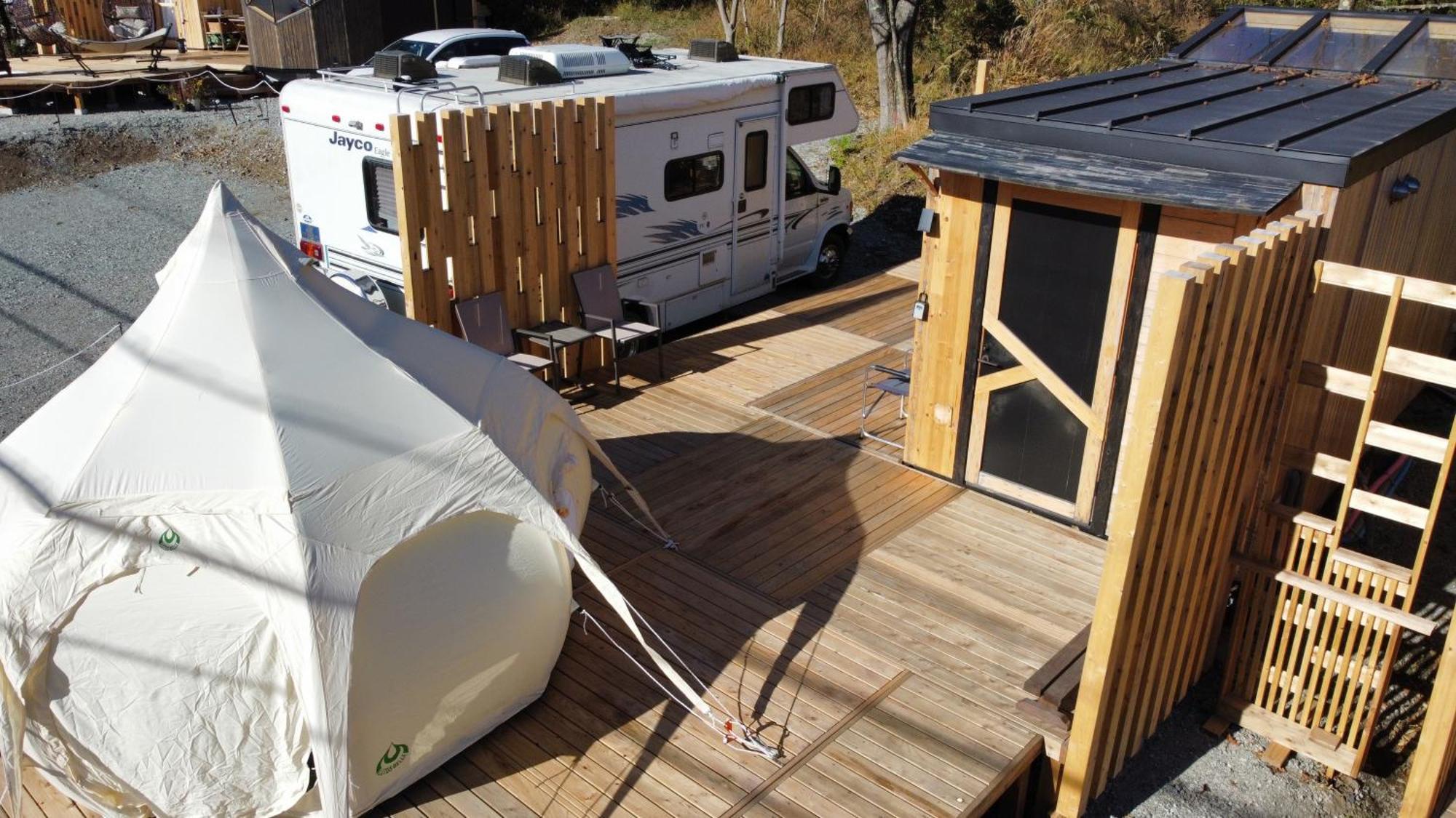 Fuji Dome Glamping Hotel Fujikawaguchiko Eksteriør billede